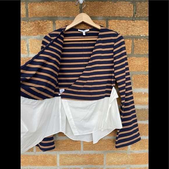 DEREK LAM 10 CROSBY blouse size 4 - Picture 6 of 12